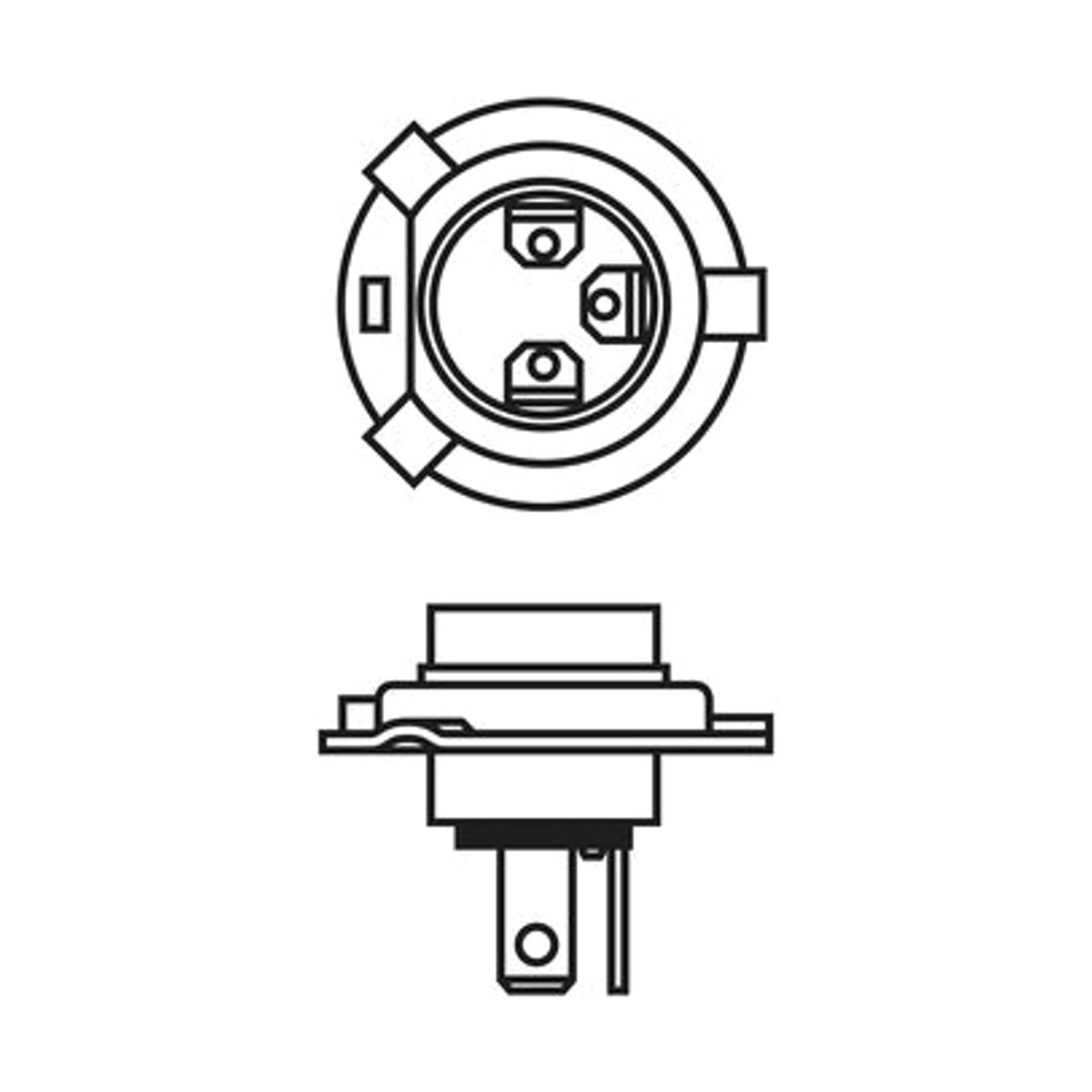 Деталь Лампа STANDARD H4 12V 60/55W (блистер) BOSCH