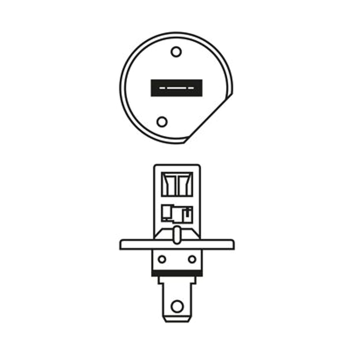 BOSCH Лампа STANDARD H1 12V 55W (блистер) 1987301005