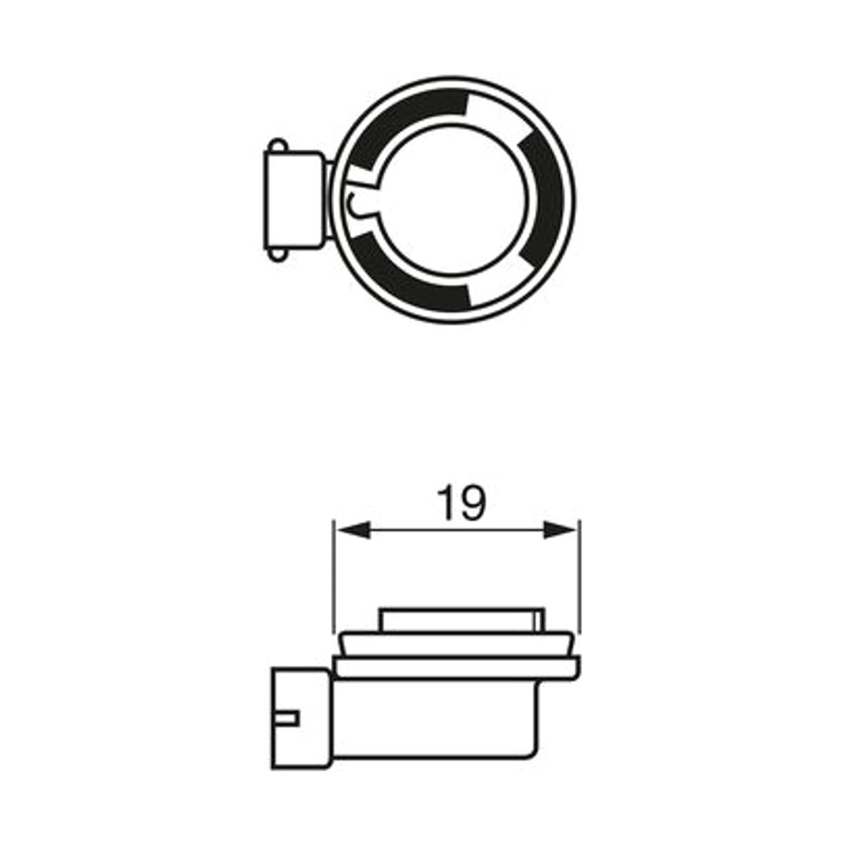 Деталь Лампа накаливания H11 12V 55W PGJ19-2 BOSCH