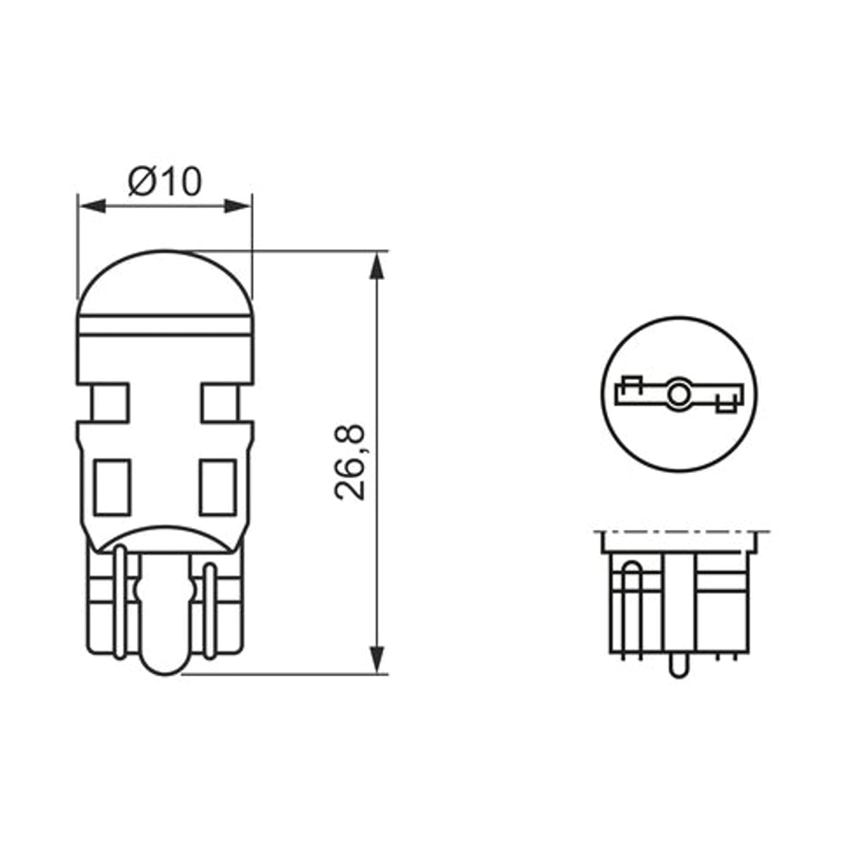 Деталь ЛАМПА LED Retrofit W5W BOSCH