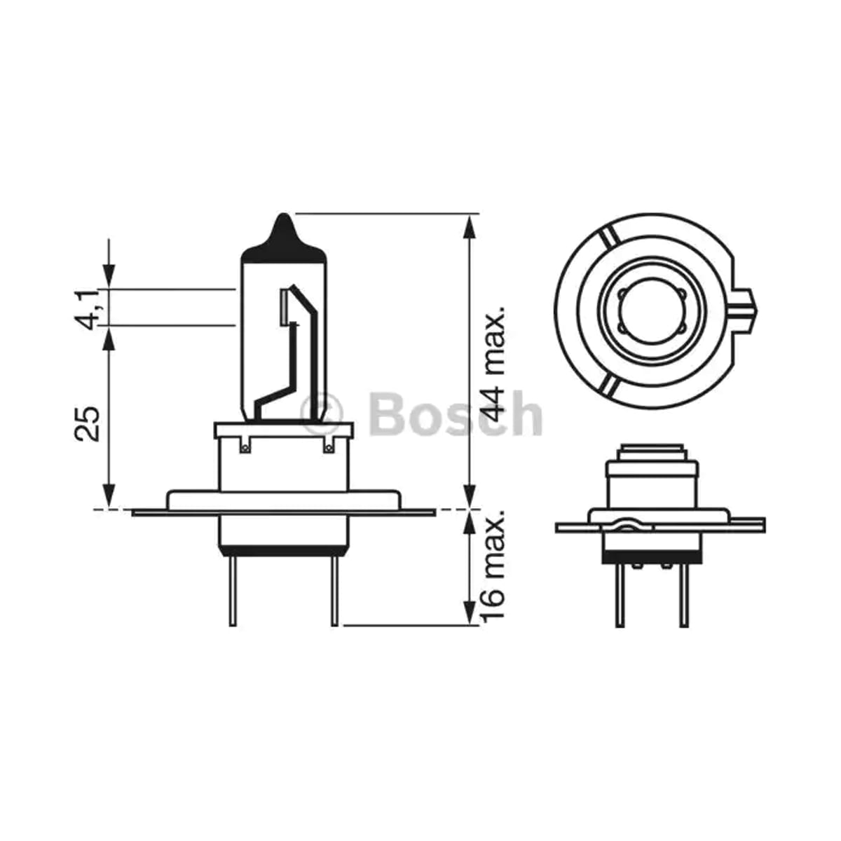 Деталь Лампа LONGLIFE DAYTIME PLUS 10 H7 12V 55W BOSCH