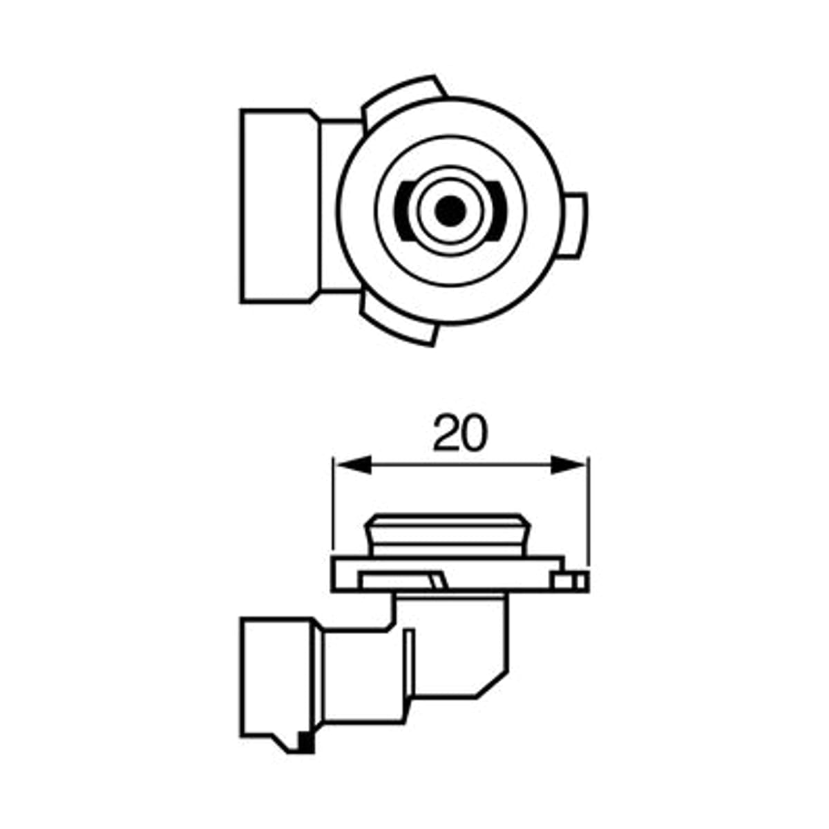 BOSCH Лампа STANDARD H10 12V 42W 1987302083