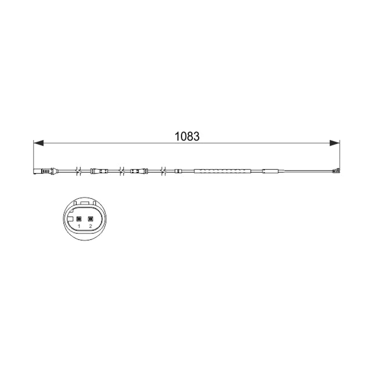 BOSCH Датчик износа тормозных колодок 1987473500