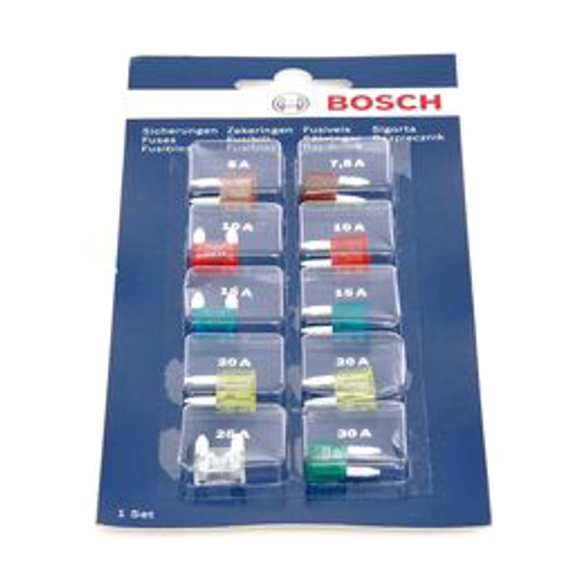 BOSCH Набор предохранителей Mini (10 шт.) 1987529038