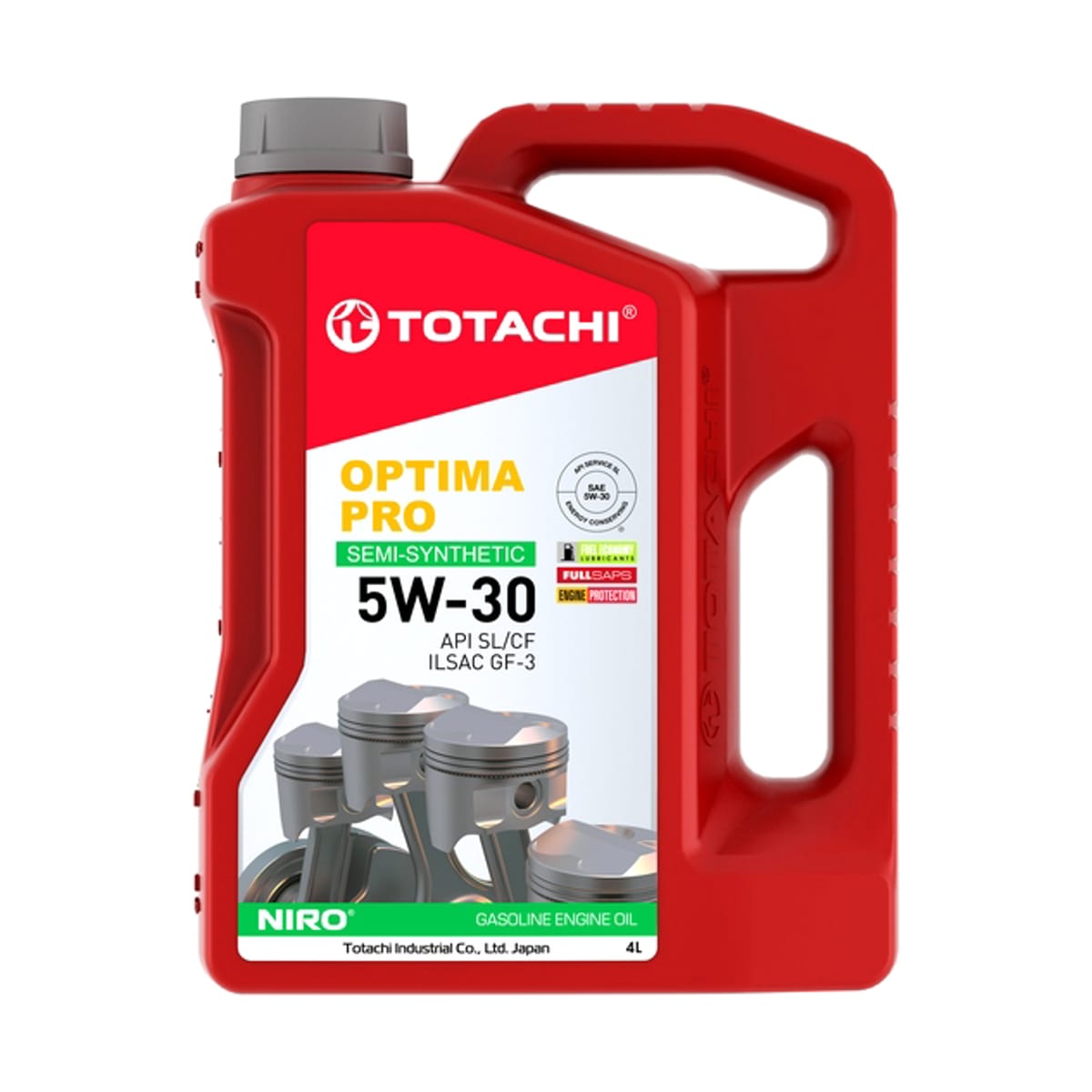TOTACHI 5W-30 NIRO Optima PRO SL/CF 4л (пластик) (полусинт. мотор. масло)