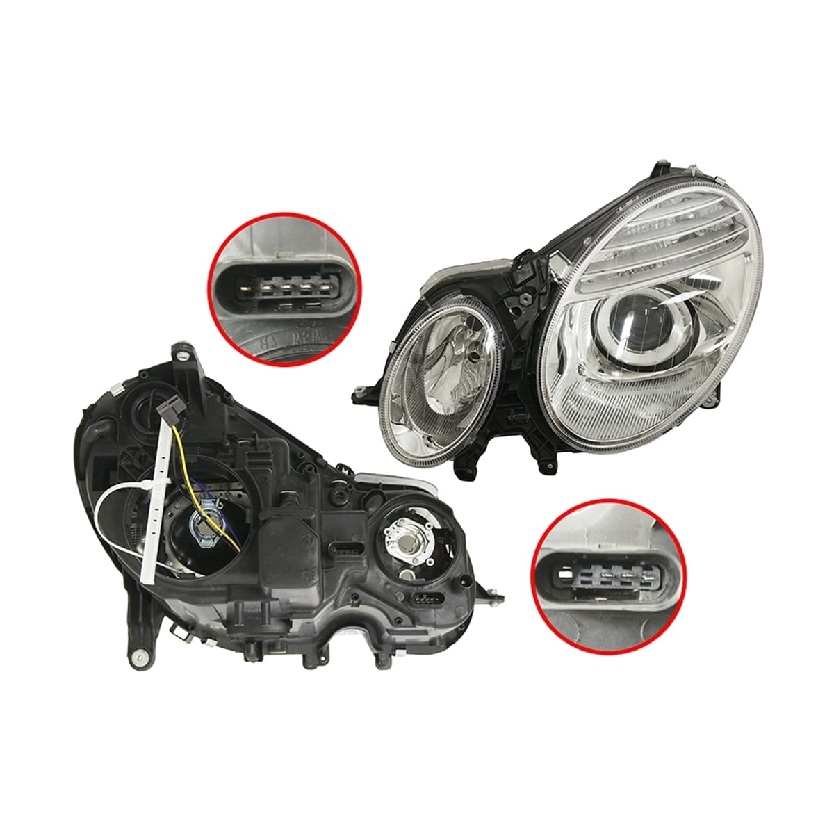 TYC Фара Mercedes-Benz E-Class 06-09 (Слева/ Галоген/ С электрокорректором) 20B318052B