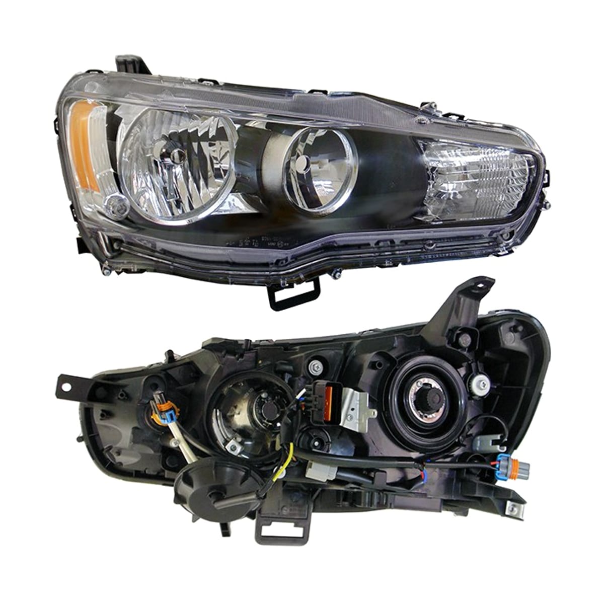 DEPO Фара Mitsubishi Lancer 07-17 (Справа/ Галоген/ под электрокорректор) 2141190RLDEM2