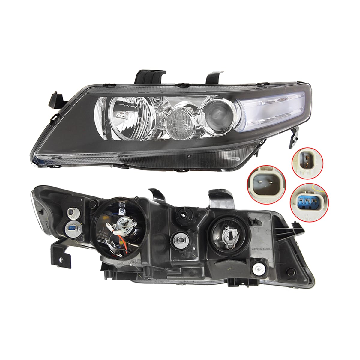 DEPO Фара Honda Accord 05-08 (Слева/ Галоген/ под электрокорректор)
