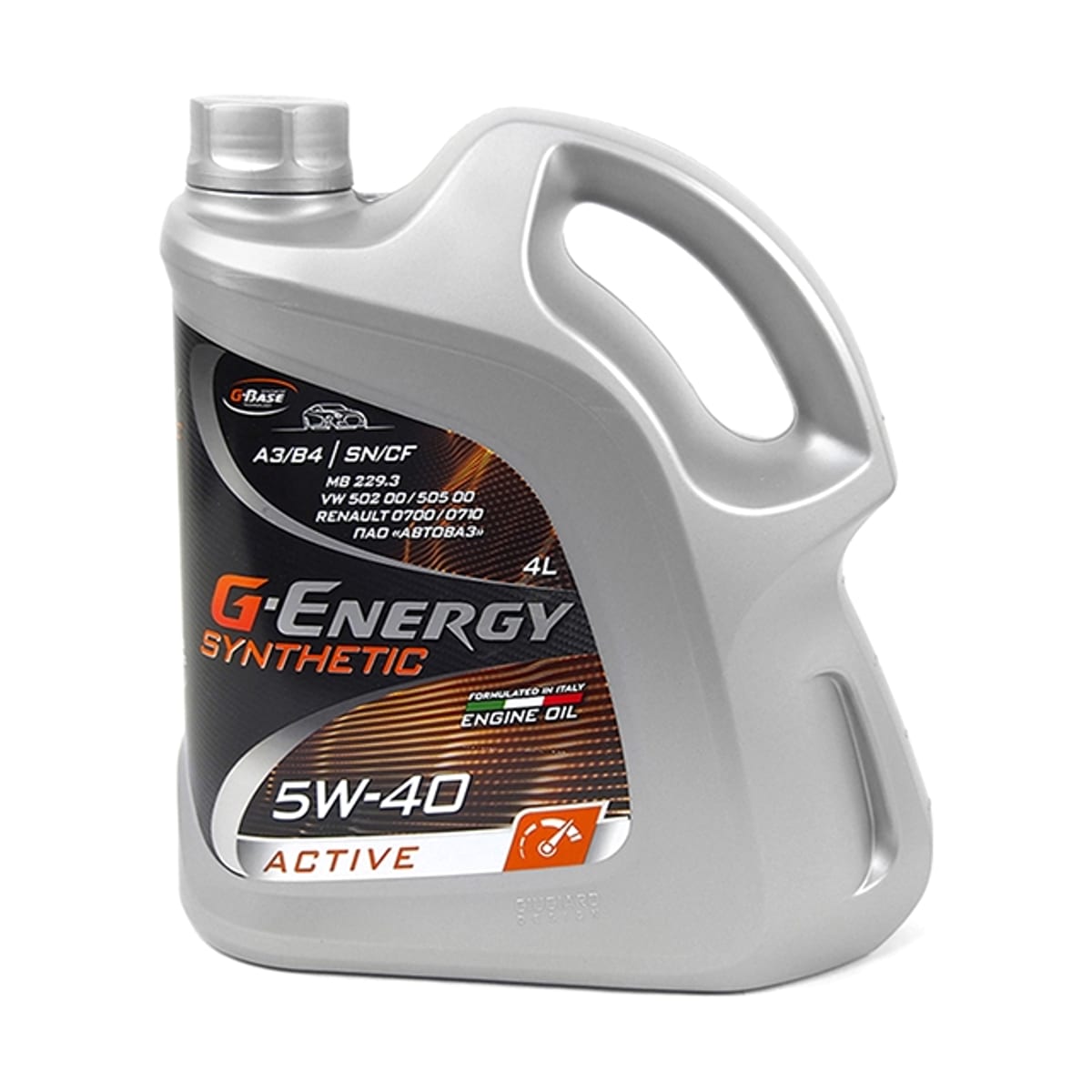 Деталь Масло моторное синтетическое G-Energy Synthetic Active 5W-40 SN/CF, A3/B4 4л G-ENERGY