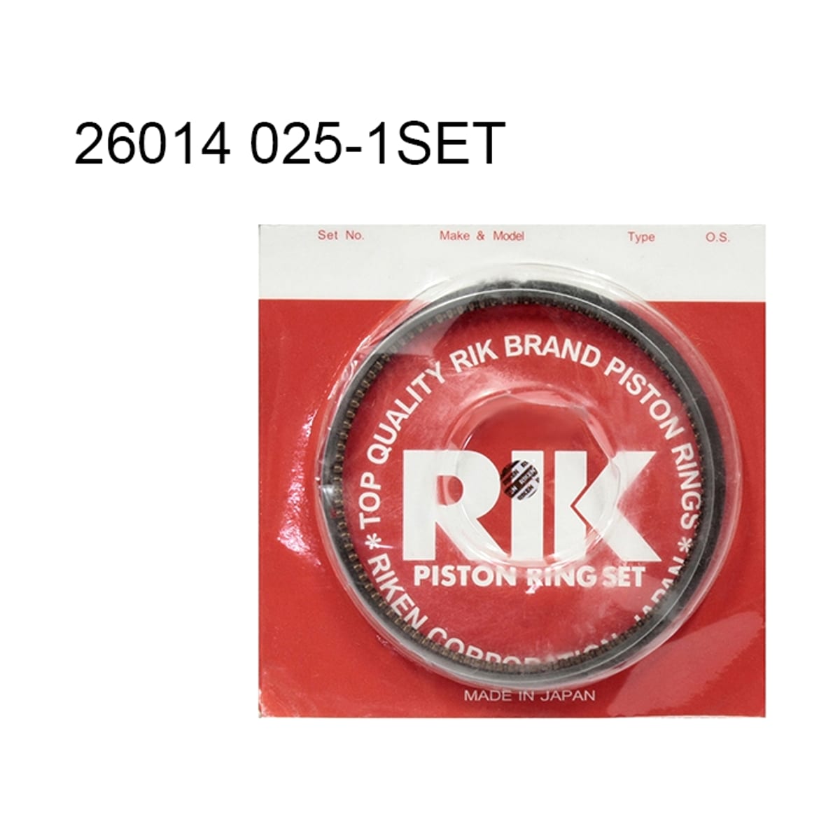 RIKEN Кольца поршневые (0.25/ к-т на 1 поршень) Suzuki Grand Vitara 08-16 / Kizashi 09-15 J24B