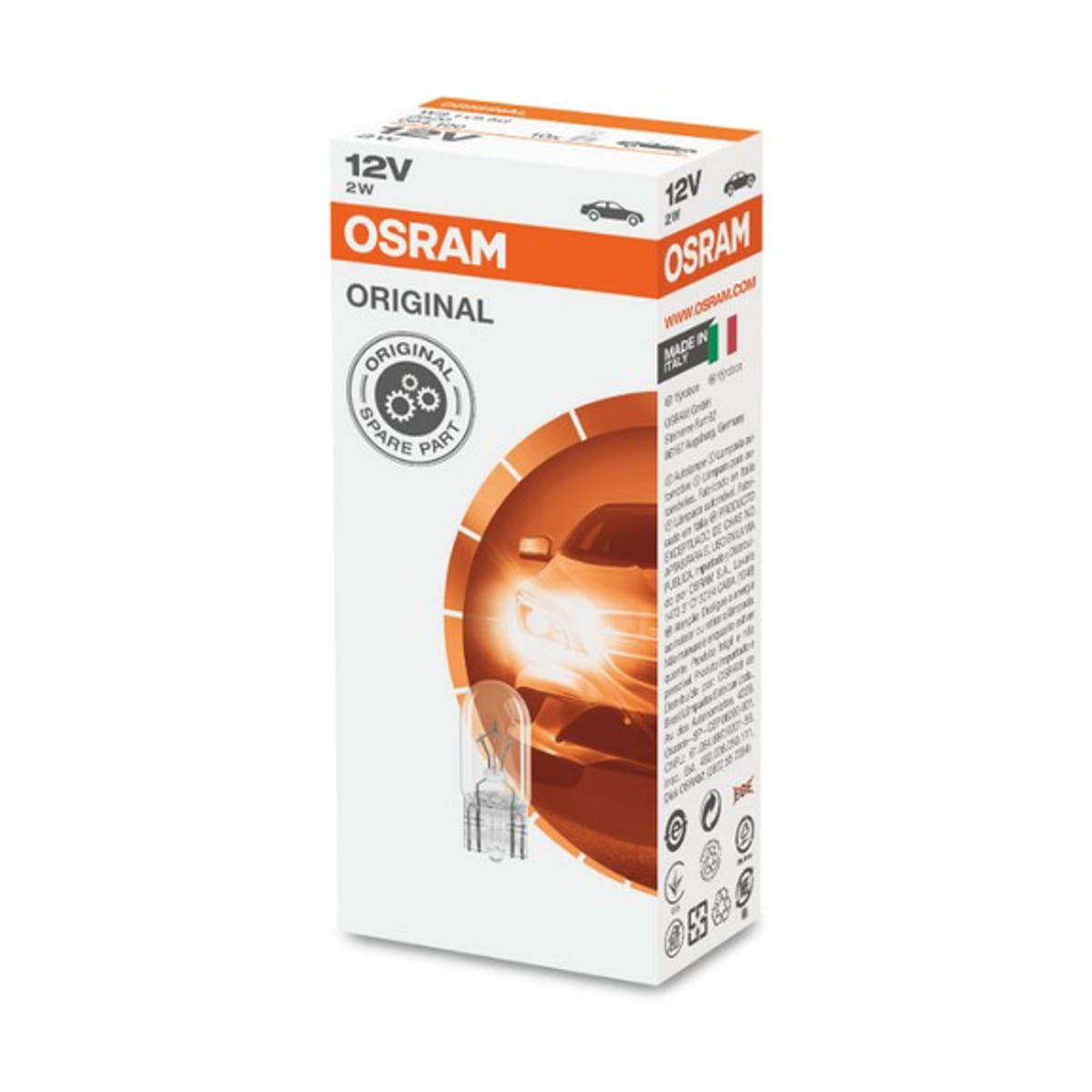 Деталь Лампа W3W 12V 2W W2.1x9.5d ORIGINAL LINE качество оригинальной з/ч (ОЕМ) 1 шт. OSRAM