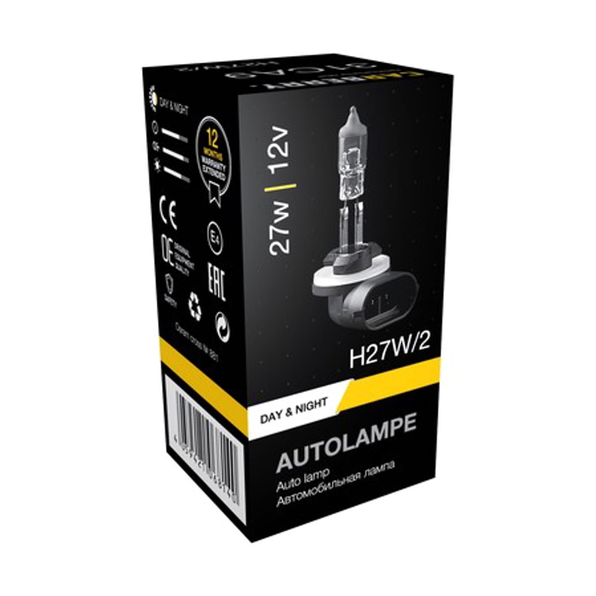 Деталь Лампа H27W/2 12V (27W) Day&Night CARBERRY