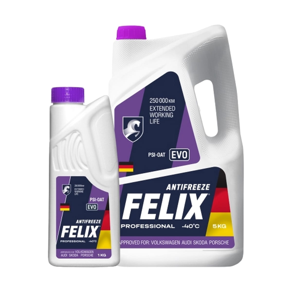 Деталь Антифриз EVO G12+ готовый -40C фиолетовый 1 кг FELIX FELIX