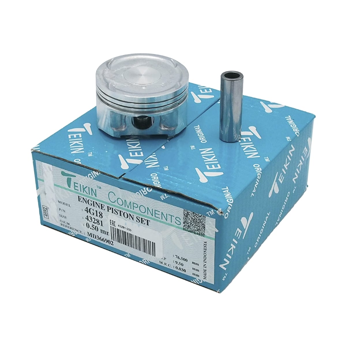 TEIKIN Поршень (0.5/ к-т 4 шт) Mitsubishi Lancer 02-10 / Pajero iO 98-07 4G16;4G18 43281050