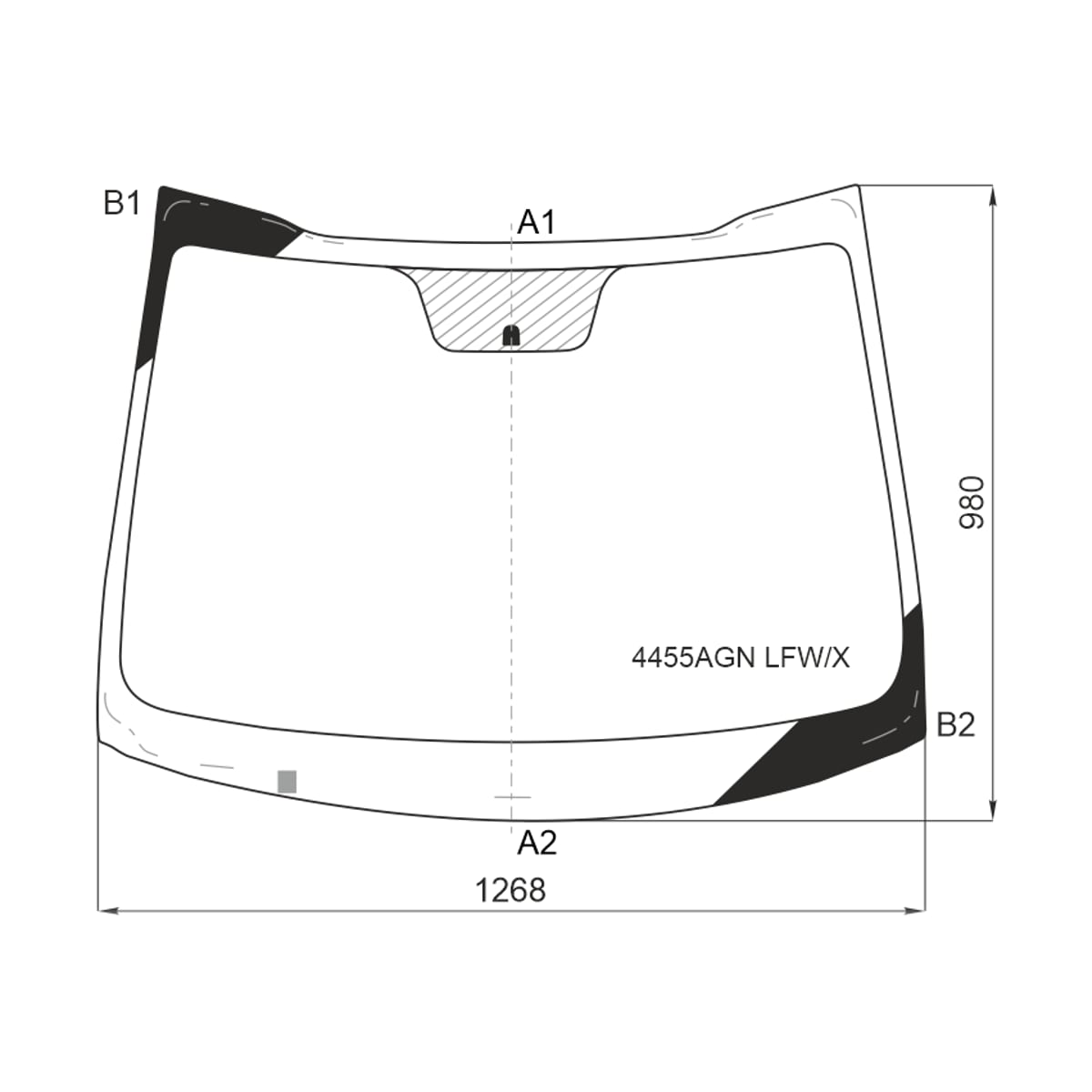 XYG Стекло лобовое Kia Morning 17- / Picanto 17 4455AGNLFW/X