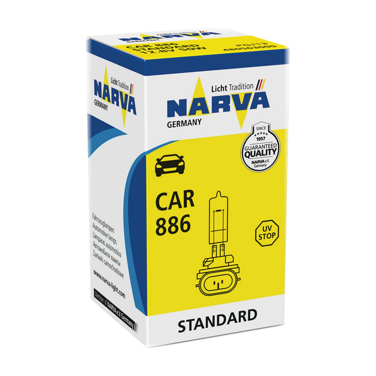 NARVA Лампа 886 12.8V 50W PGJ 13