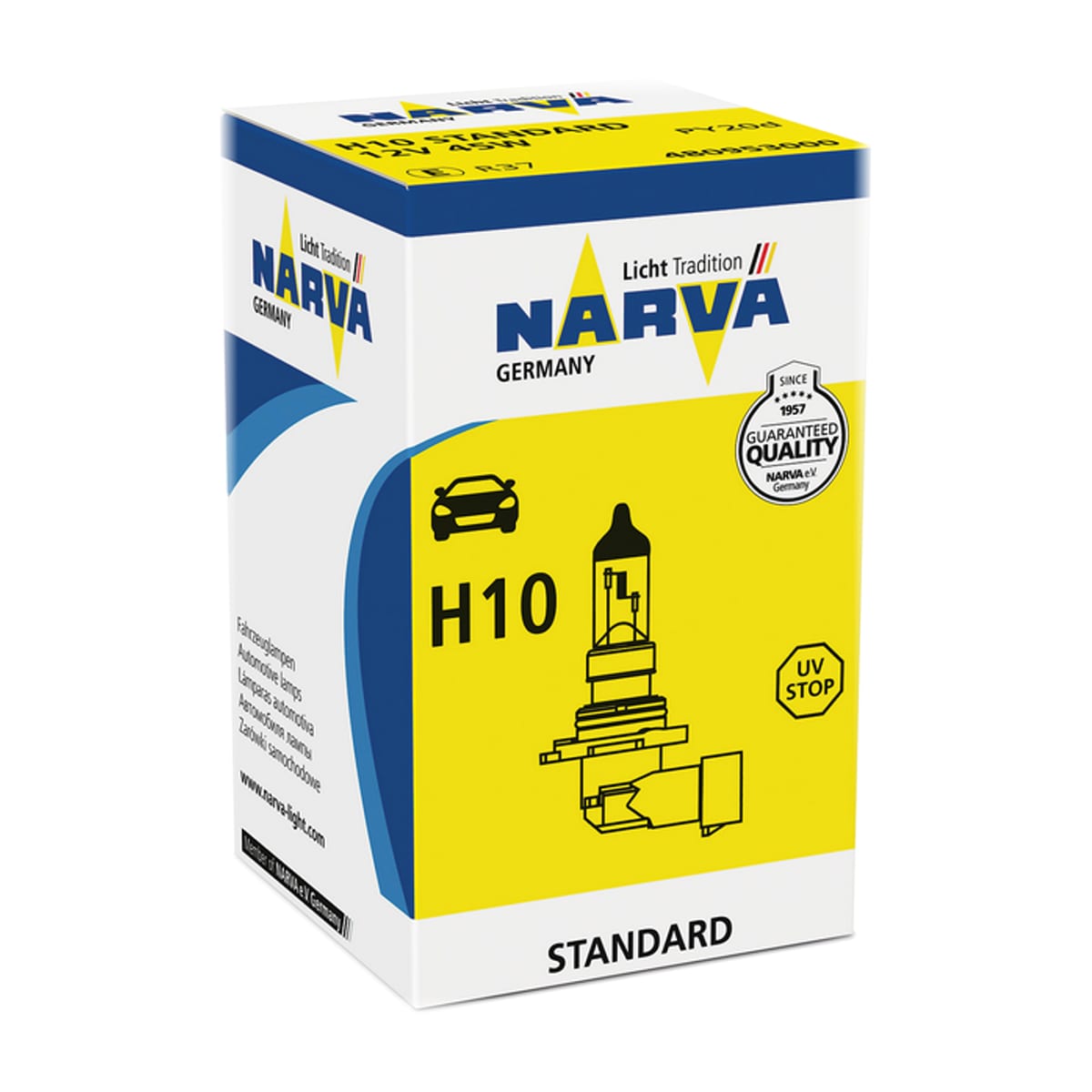 Деталь Лампа H10/9145 12V 45W PY20d NARVA