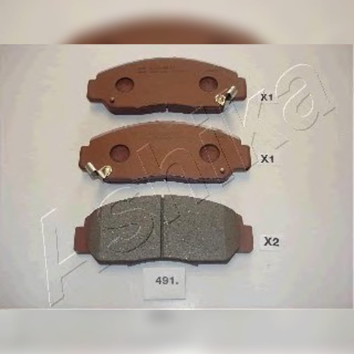 ASHIKA Колодки тормозные дисковые