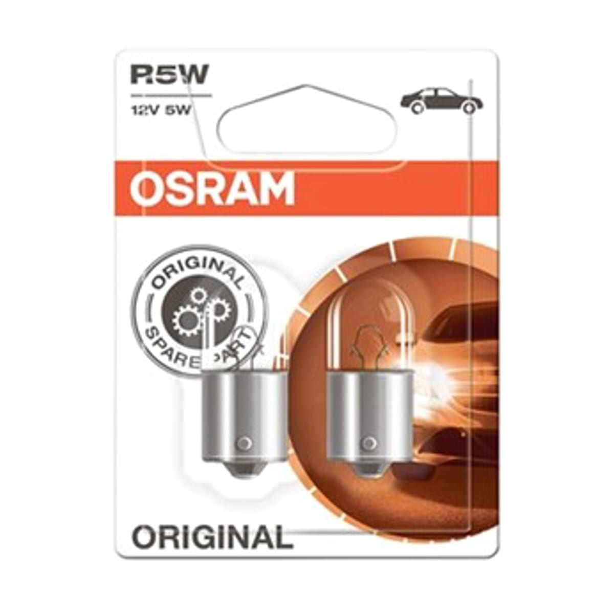 Деталь Лампа накаливания R5W 12V 5W BA15s ORIGINAL LINE качество оригинальной з/ч (ОЕМ) 2шт.(1к-т) OSRAM