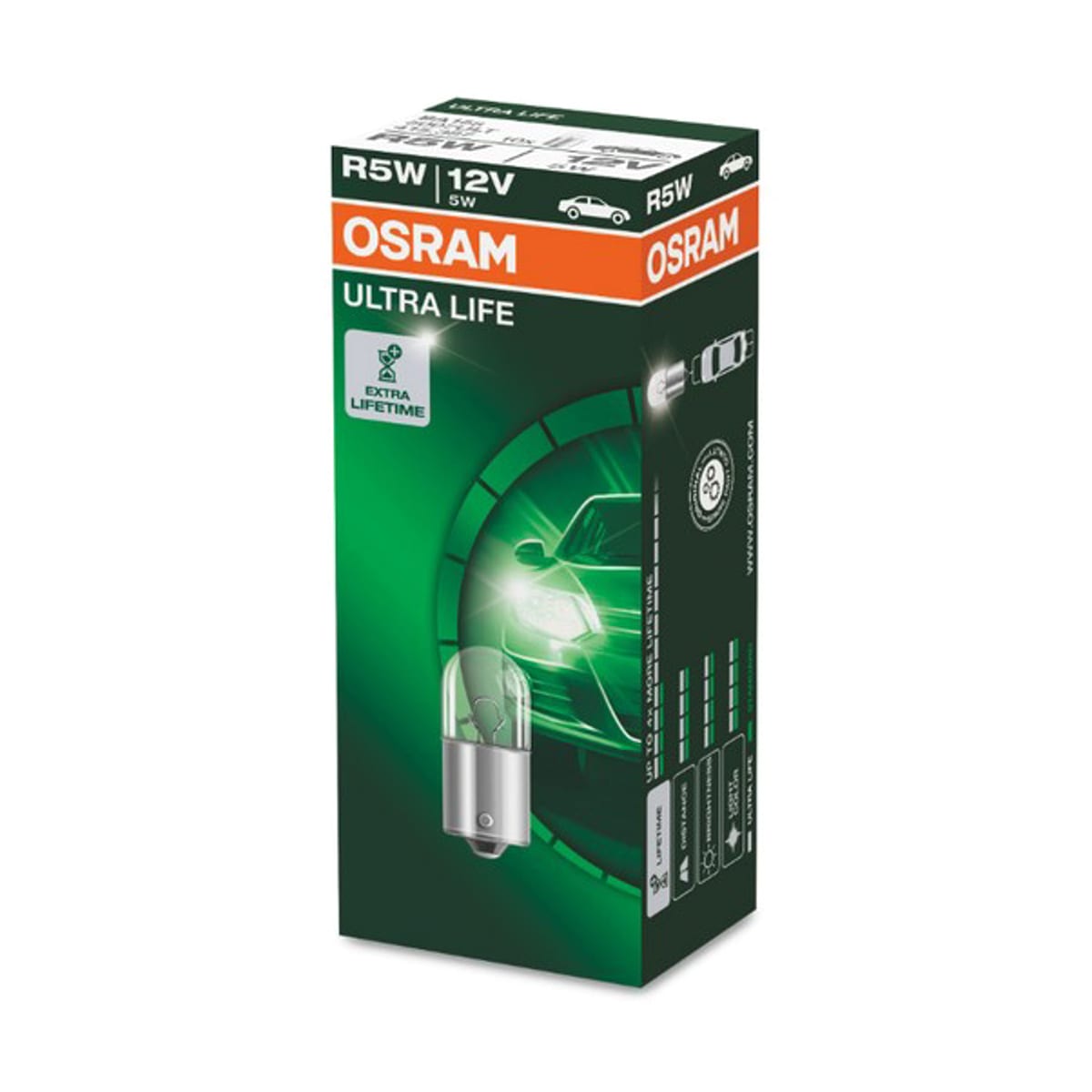 Деталь Лампа R5W 12V 5W BA15s ULTRA LIFE 1 шт. OSRAM