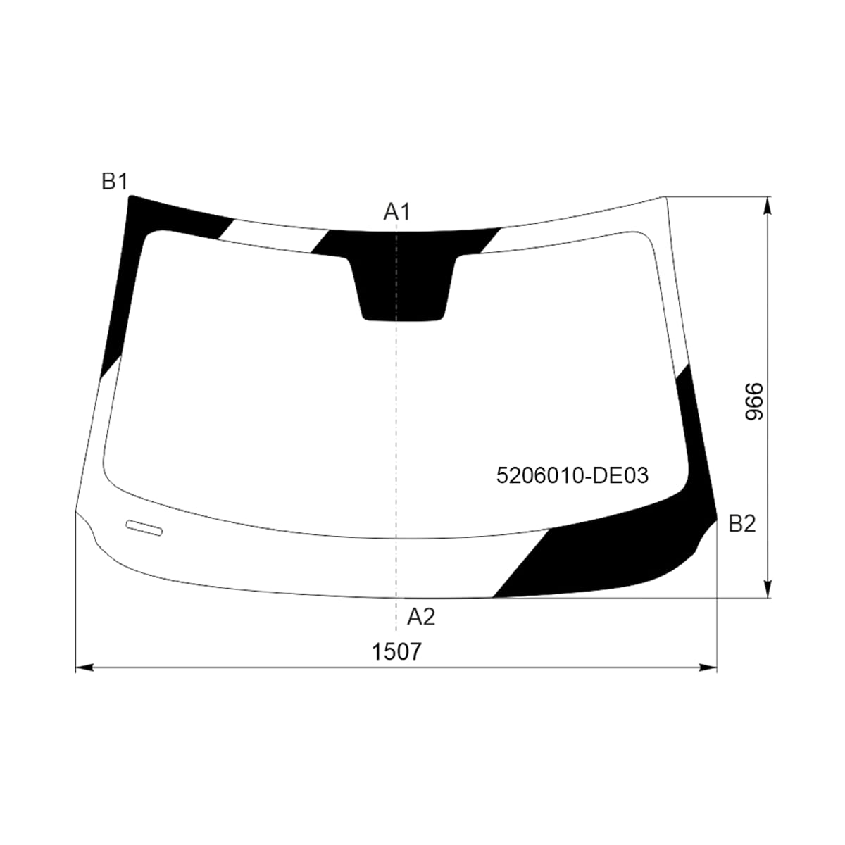 FUYAO Стекло лобовое Changan UNI-V 21 5206010DE03
