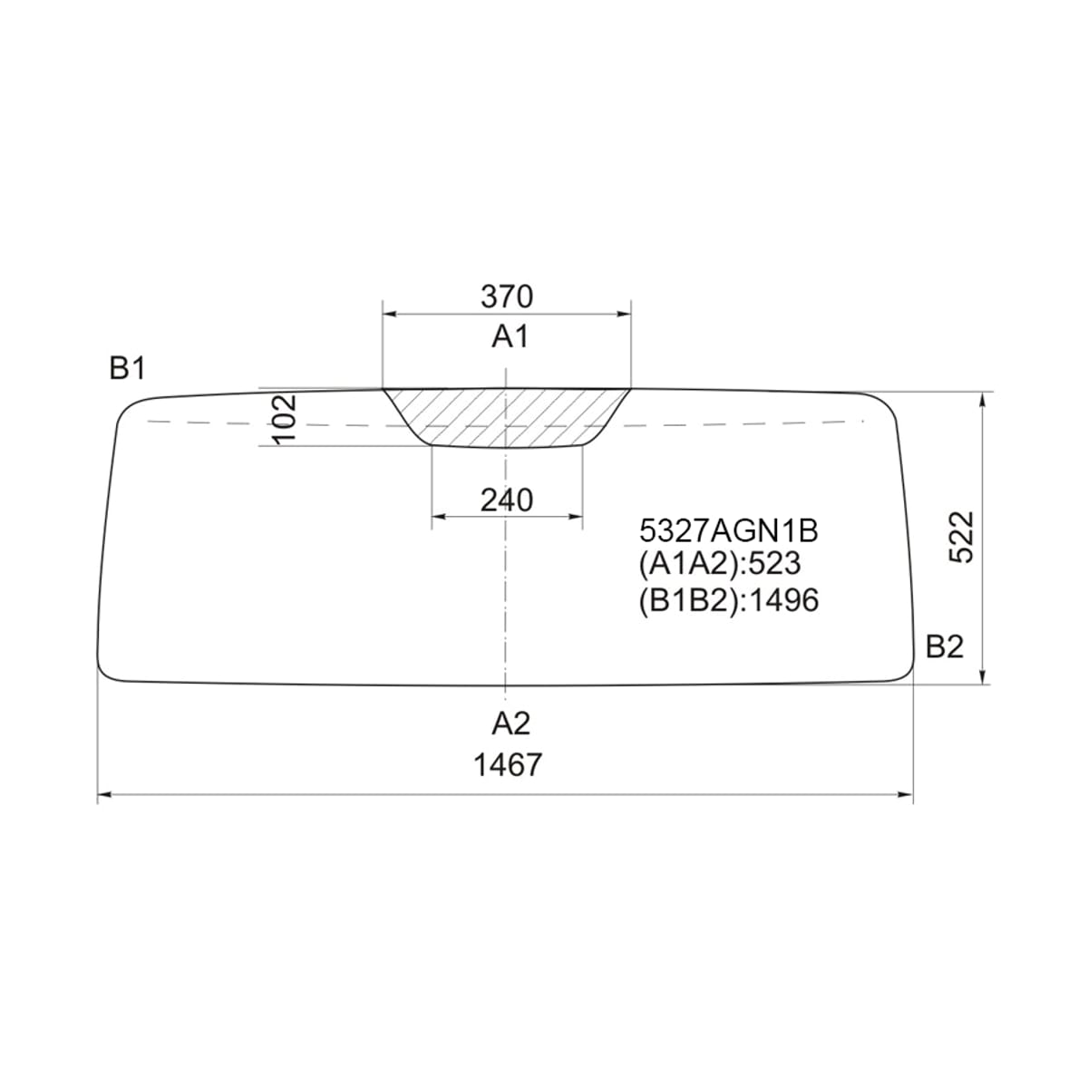FUYAO Стекло лобовое Mercedes-Benz G-Class 79-18 5327AGN1B