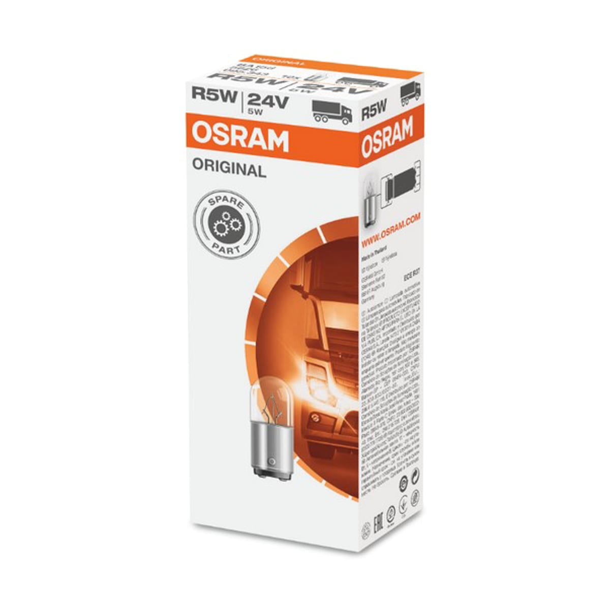 Деталь Лампа R5W 24V 5W BA15d ORIGINAL LINE качество оригинальной з/ч (ОЕМ) 1 шт. OSRAM