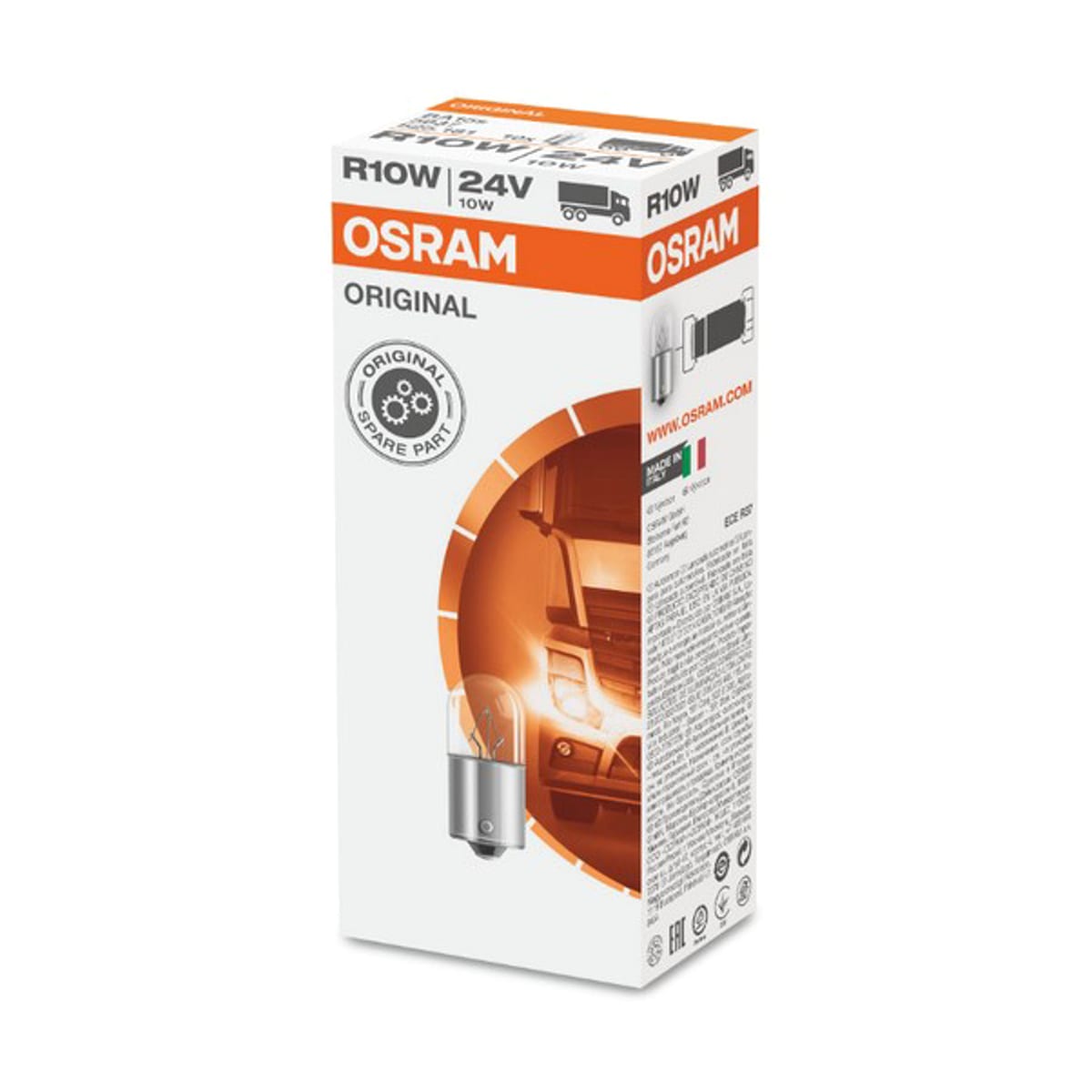 Деталь Лампа R10W 24V 10W BA15s ORIGINAL LINE качество оригинальной з/ч (ОЕМ) 1 шт. HCV OSRAM