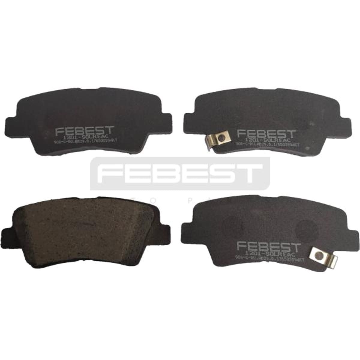 Деталь КОЛОДКИ ТОРМОЗНЫЕ ЗАДНИЕ FEBEST