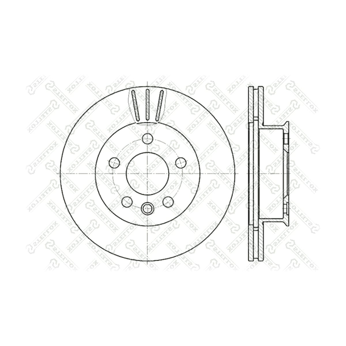 STELLOX Диск торм. пер. VW T4 2.0-2.5D 90-96