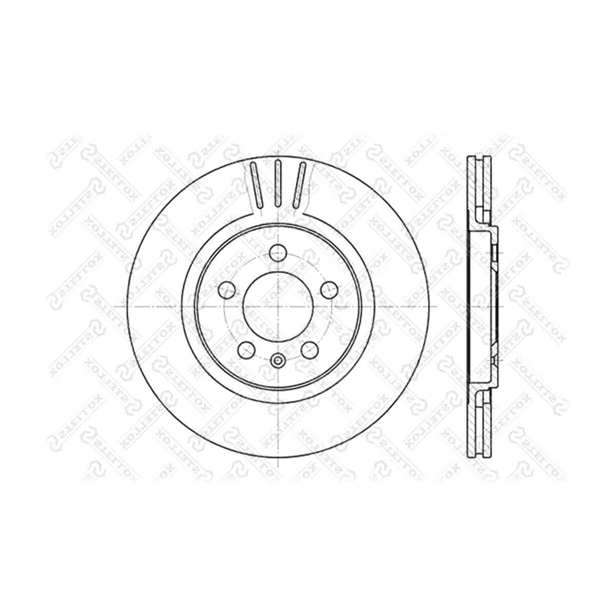 STELLOX Диск тормозной передний 60204735VSX