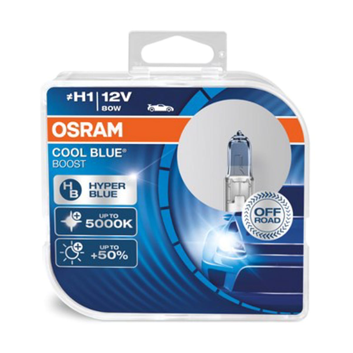 Деталь Снят, замена 62150CBB-2HB Комплект ламп H1 12V 80W P14.5s COOL BLUE BOOST цветовая температура 5500К 2шт.(1к-т) OSRAM
