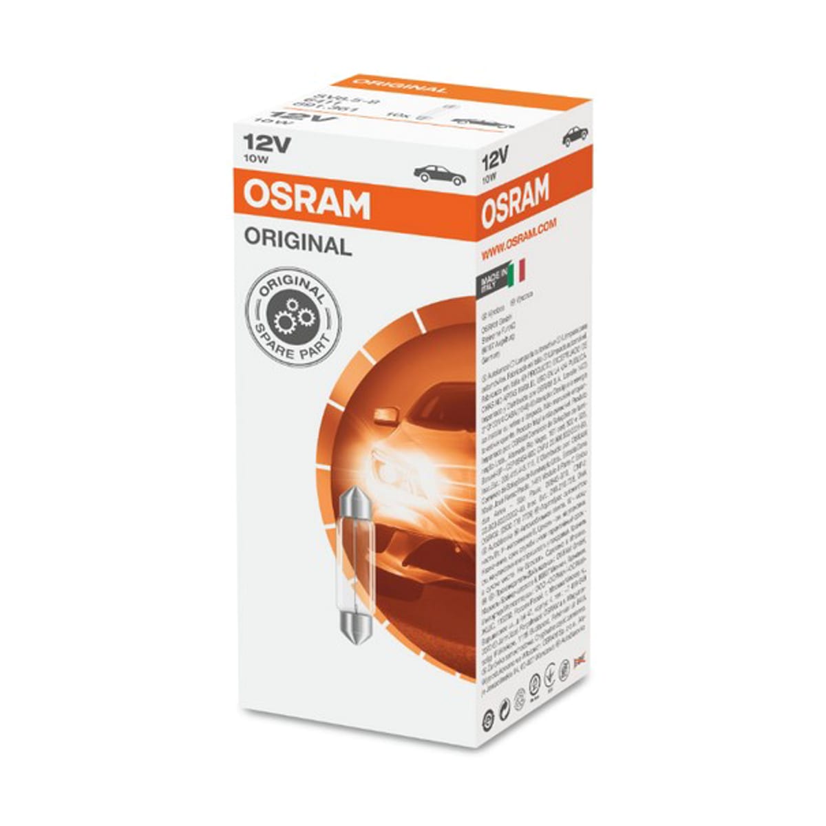 Деталь Лампа C5W 12V 10W SV8.5-8 ORIGINAL LINE качество оригинальной з/ч (ОЕМ) 1 шт. OSRAM
