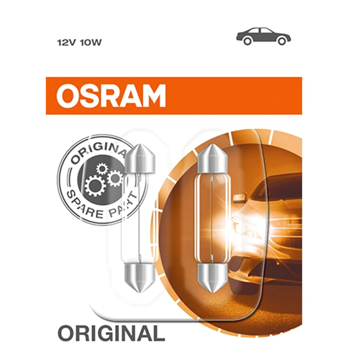 Деталь Снят, замена 6411-2BL Комплект ламп C5W 12V 10W SV8.5-8 ORIGINAL LINE качество оригинальной з/ч (ОЕМ) 2шт.(1к-т) OSRAM