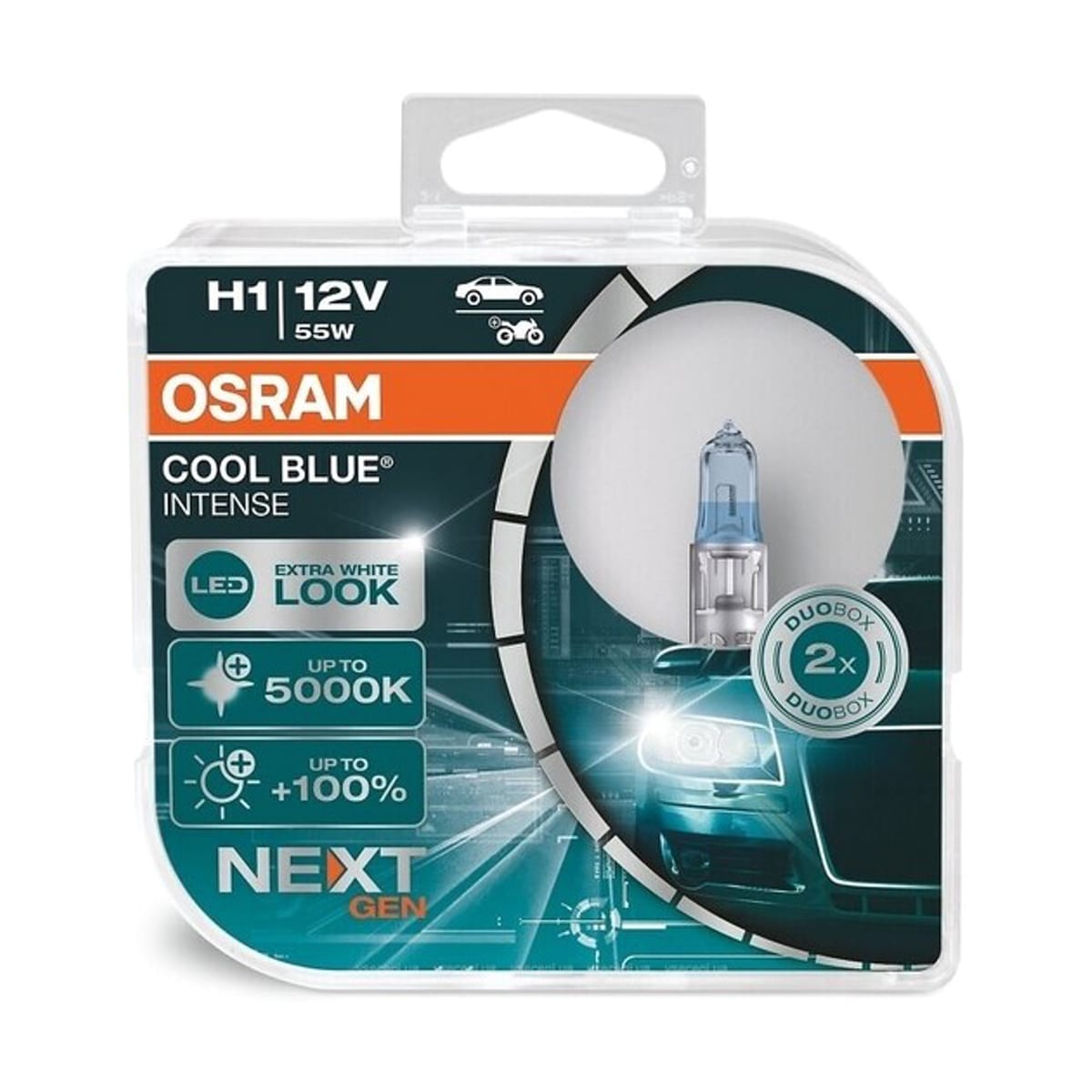 Деталь Комплект ламп H1 12V 55W P14.5s COOL BLUE INTENSE (next generation) 5000К OSRAM