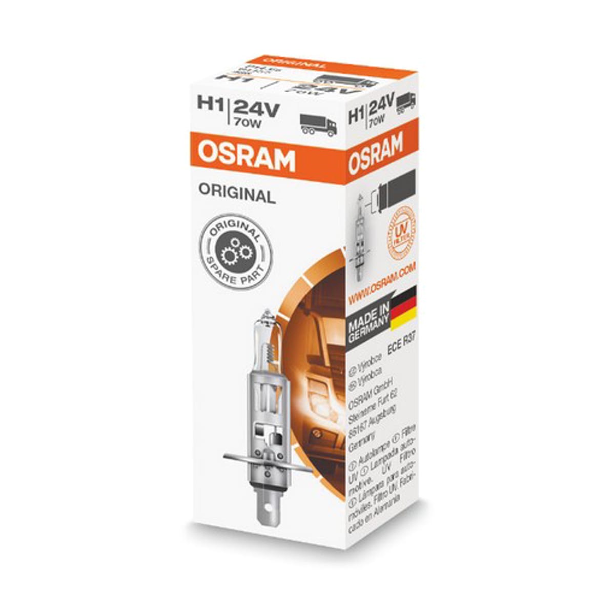 Деталь Лампа H1 24V 70W P14.5s ORIGINAL LINE качество оригинальной з/ч (ОЕМ) 1 шт. HCV OSRAM