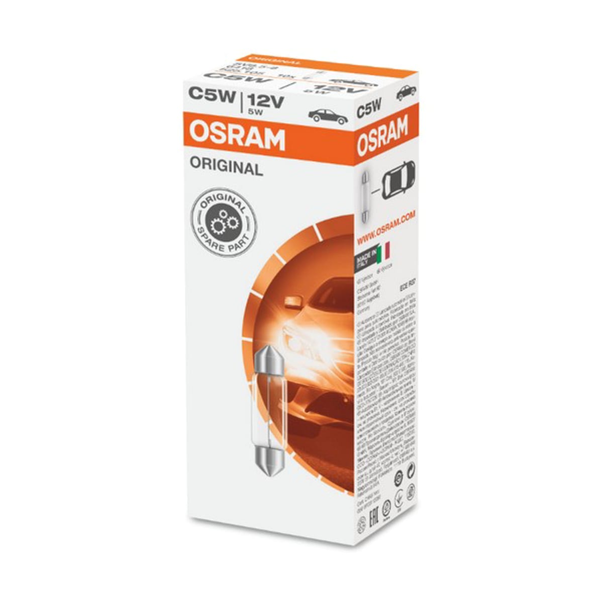 OSRAM Лампа C5W 12V 5W SV8.5-8 ORIGINAL LINE качество оригинальной з/ч (ОЕМ) 1 шт. 6418