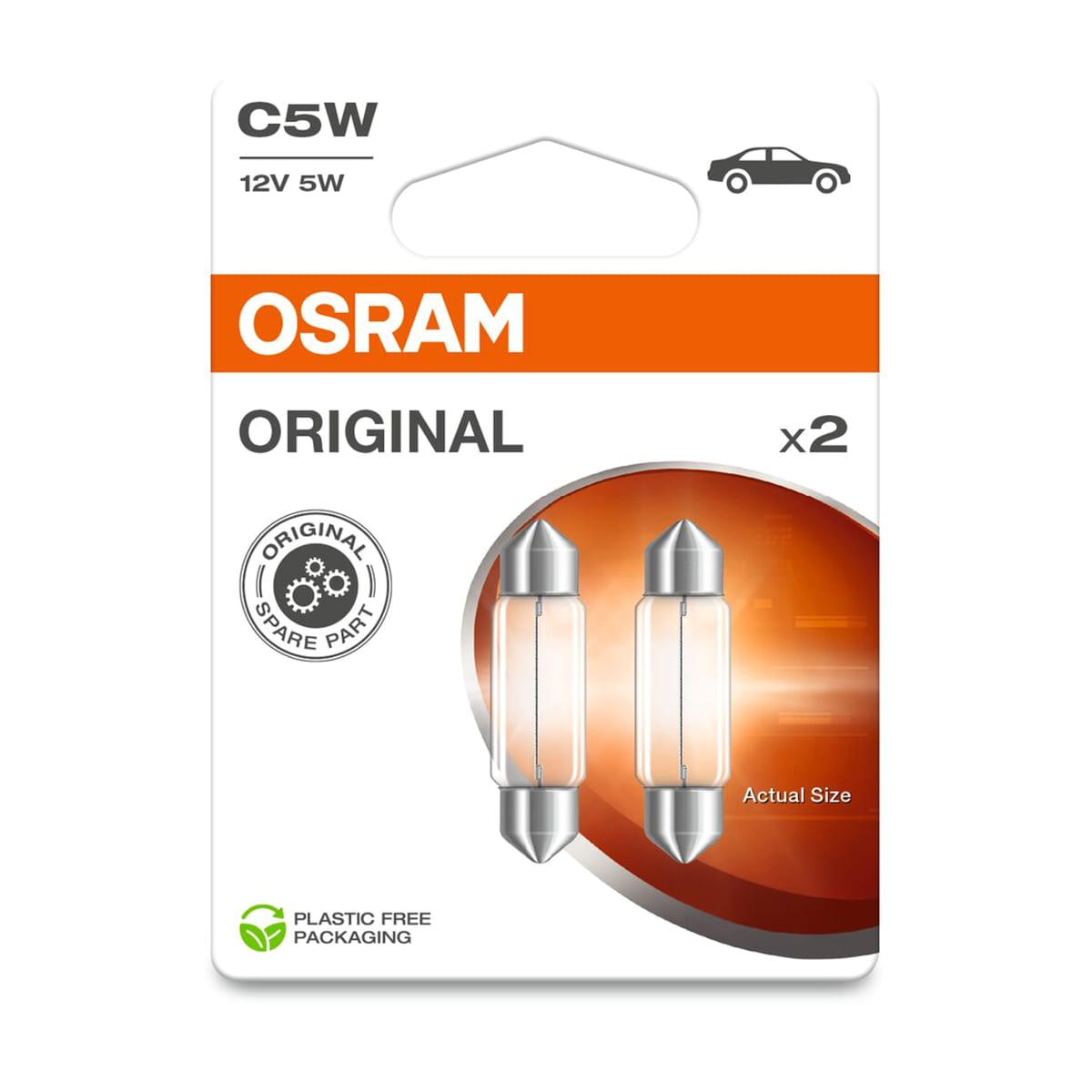 Деталь Комплект ламп C5W 12V 5W SV8.5-8 ORIGINAL LINE качество оригинальной з/ч (ОЕМ) (2шт) OSRAM