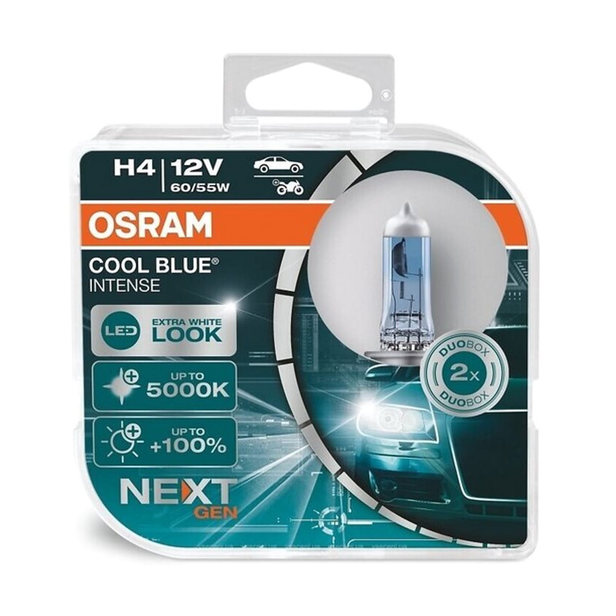 Деталь Комплект ламп H4 12V 60/55W P43t COOL BLUE INTENSE (next generation) 5000К 2шт OSRAM