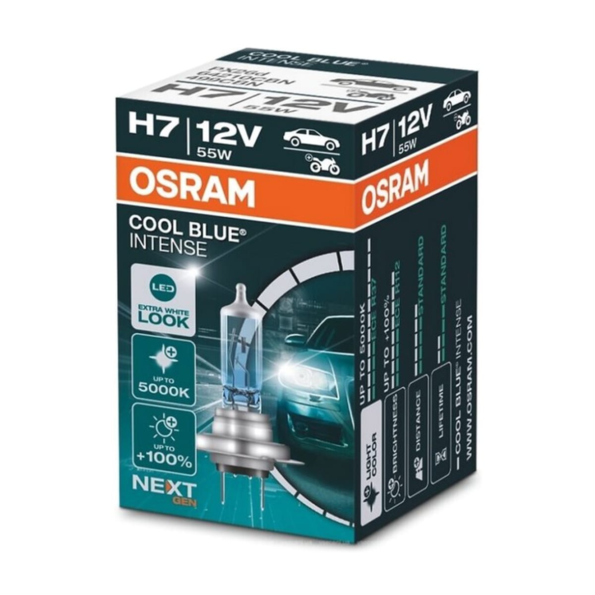 Деталь Лампа H7 12V 55W PX26d COOL BLUE INTENSE (next generation) 5000К OSRAM