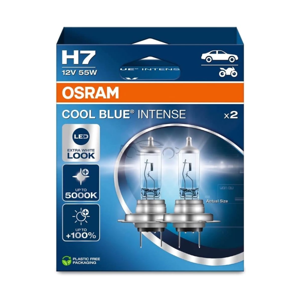 Деталь Комплект ламп H7 55W/12V PX26D COOL BLUE INTENSE 2шт OSRAM