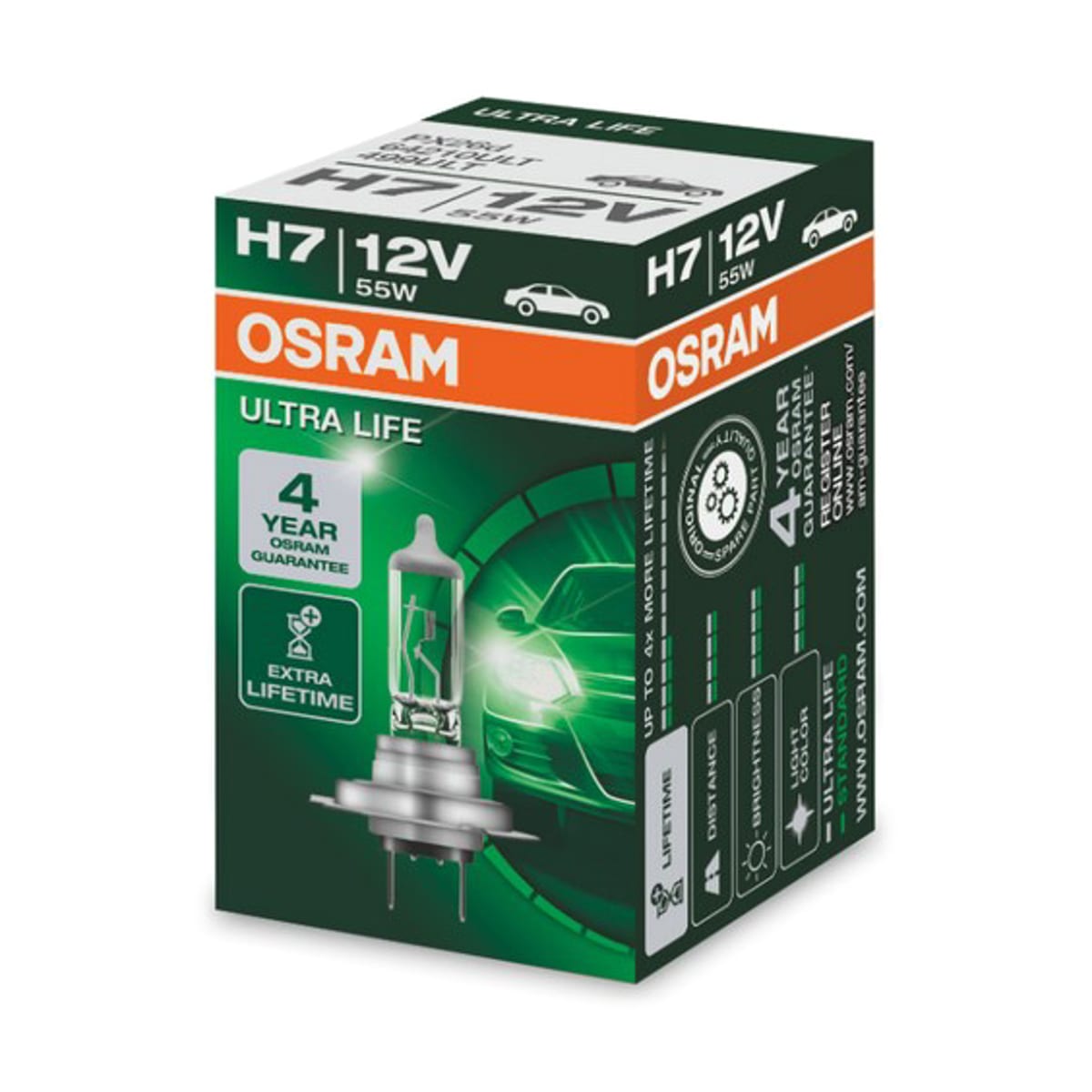 Деталь Лампа H7 12V 55W PX26d ULTRA LIFE 1 шт. OSRAM