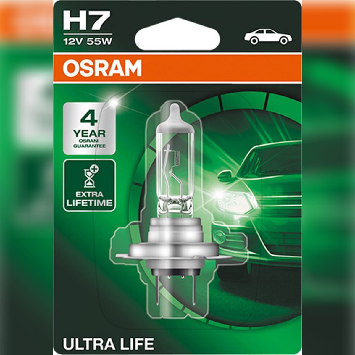 Деталь Снят, замена 64210ULT-1BL Лампа H7 12V 55W PX26d ULTRA LIFE 1 шт. OSRAM
