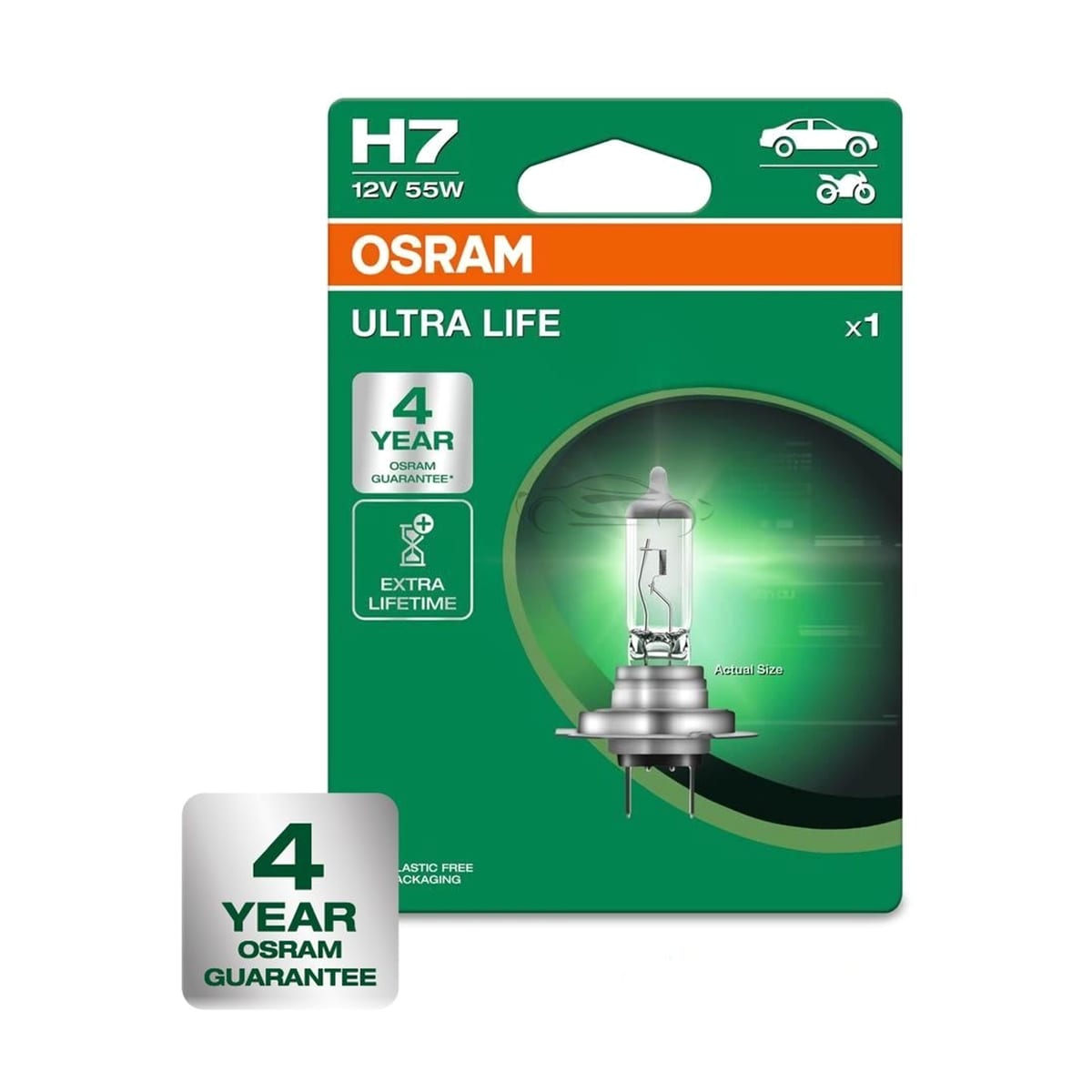 Деталь Лампа H7 12V 55W PX26d ULTRA LIFE 1 шт. OSRAM