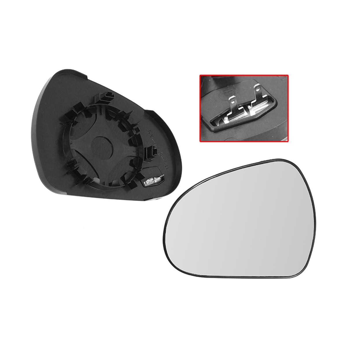ALKAR Полотно зеркала Peugeot 308 07-15 / 207 06-15 (Слева/ Обогрев/ Асферическое) 6431284