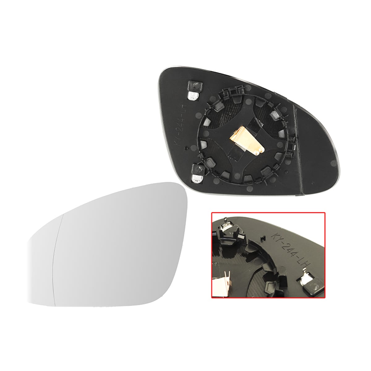 ALKAR Полотно зеркала Opel Astra 09-15 (Слева/ Обогрев/ Асферическое) 6471442