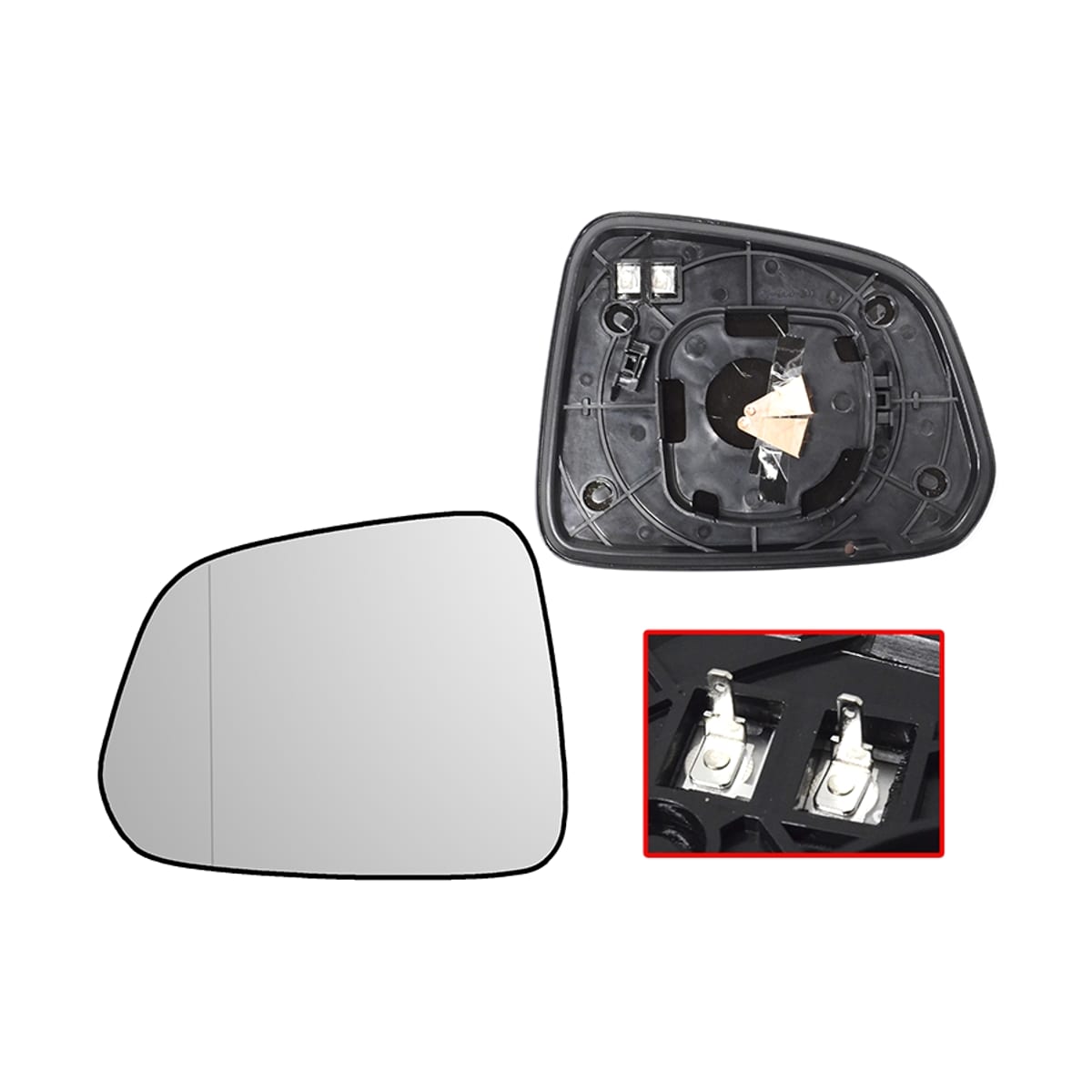 ALKAR Полотно зеркала Chevrolet Captiva 06-15 (Слева/ Обогрев/ Асферическое)