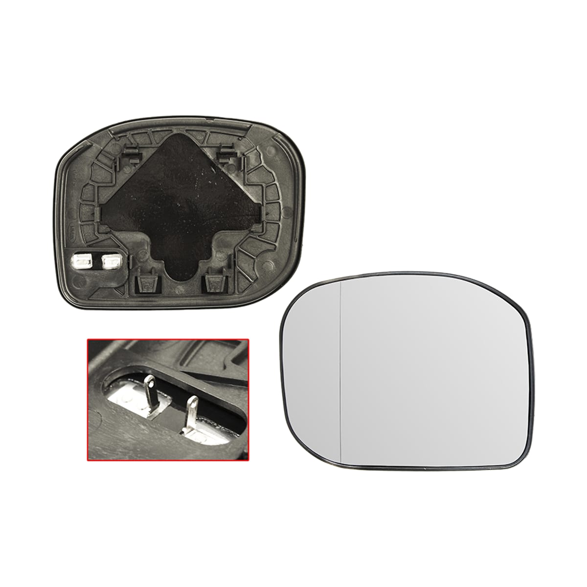 ALKAR Полотно зеркала Honda Accord 08-13 (Справа/ Обогрев/ Асферическое) 6472947