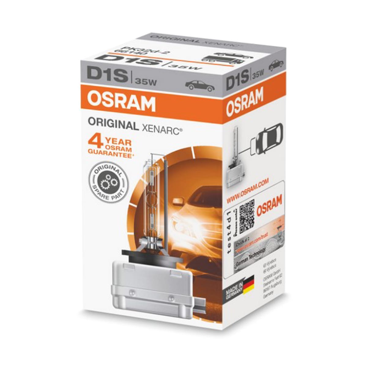 OSRAM Лампа D1S 85V 35W PK32d-2 XENARC ORIGINAL качество оригинальной з/ч (ОЕМ) 1 шт.