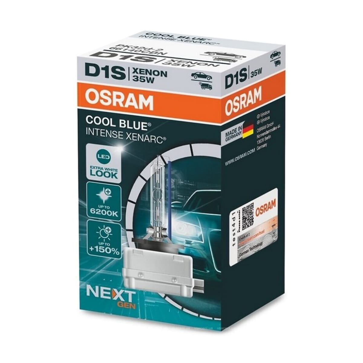 Деталь Лампа D1S 85V 35W PK32d-2 XENARC COOL BLUE INTENSE (next generation) 6200К OSRAM